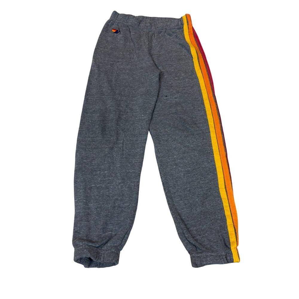 Aviator Nation 5 Stripe Sweatpants Joggers Kids Size 6 AS IS
